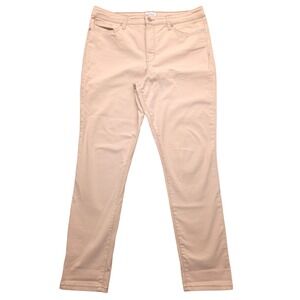 Crown‎ & Ivy Millennium High-Rise Skinny Pants Beige Womens Size 12 34x27.5